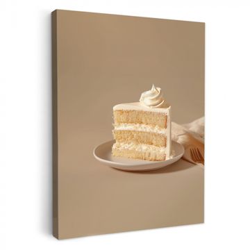 Lienzos decorativos - Tarta de vainilla - Tarta - Cremosa