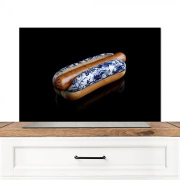 Salpicaderos de cocina - Hot dog - Porcelana - Azul de Delft - Comida