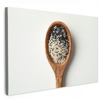 Lienzos decorativos - Cuchara - Sésamo - Blanco