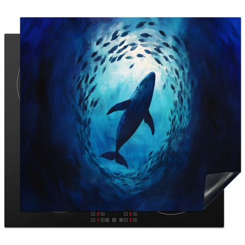 Protector de placa de induccion - Ballena - Pez - Azul oscuro