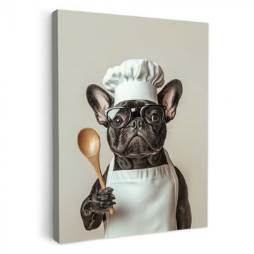 Lienzos decorativos - Gafas - Perro - Cocinero