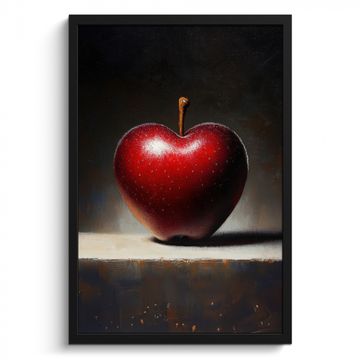 Cuadros enmarcados - Manzana - Corazón - Rojo