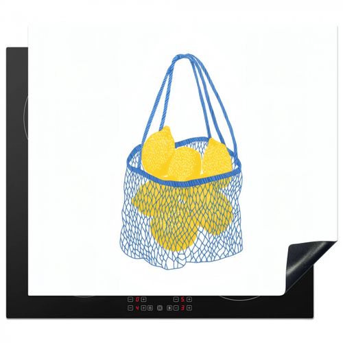 Bolsa - Azul - Limones - Ilustración