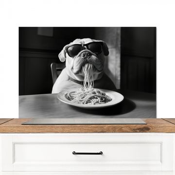 Salpicaderos de cocina - Perro - Bulldog - Gafas - Duro - Animales