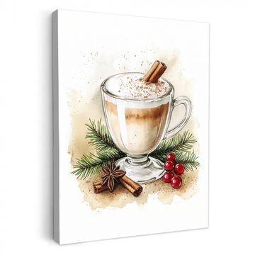 Lienzos decorativos - Invierno - Café - Cálido - Decoración