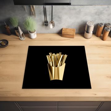 Protector de inducción - Patatas fritas - Oro - Cromo - Alimentación