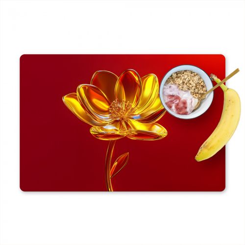 Salvamanteles - Flor - Oro - Gafas