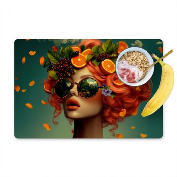 Salvamanteles - Mujer - Naranja - Bayas - Anaranjado