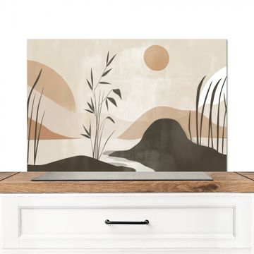 Salpicaderos de cocina - Japandi - Paisaje - Beige