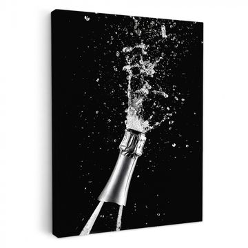 Lienzos decorativos - Champán - Negro - Salpicaduras - Popping