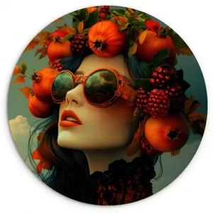 Cuadro redondo - Mujer - Granada - Otoño - Gafas de sol