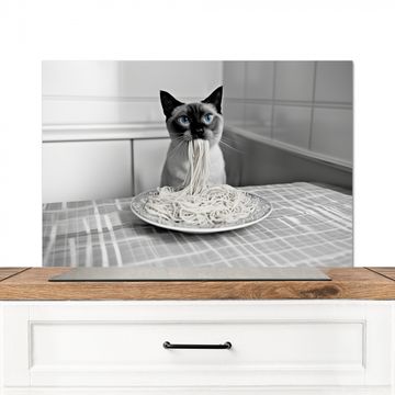 Salpicaderos de cocina - Gato - Siamés - Blanco y negro - Lindo - Animales
