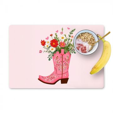 Salvamanteles - Botas vaqueras - Rosa - Ramo - Flores