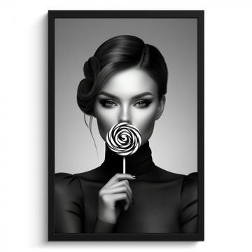 Cuadros enmarcados - Mujer - Lolly - Negro