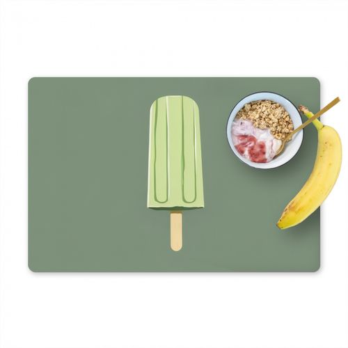 Salvamanteles - Verde - Helado de agua - Palo - Ilustración