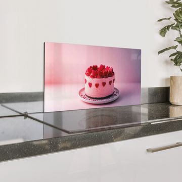 Salpicaderos de cocina - Tarta - Corazón - Rosa