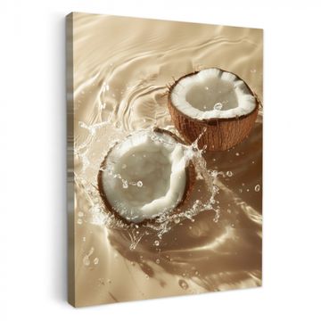 Lienzos decorativos - Coco - Agua - Beige - Salpicaduras