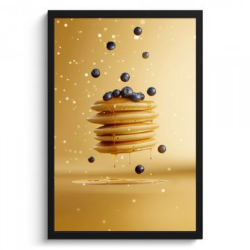 Cuadros enmarcados - Tortitas - Alimentos - Miel - Amarillo