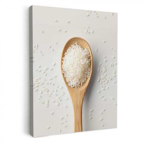 Lienzos decorativos - Madera - Cuchara - Arroz