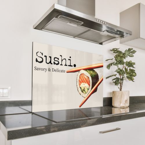 Salpicaderos de cocina - Sushi - Salmón - Arroz - Japonés