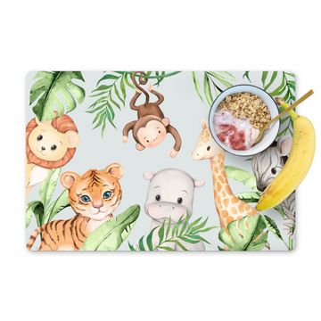 Salvamanteles - Acuarela - Animales - Niños - Plantas