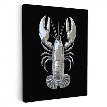 Lienzos decorativos - Langosta - Plata - Metalizado - Lujo