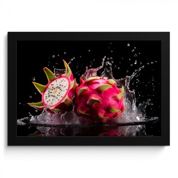 Cuadros enmarcados - Fruta del dragón - Negra - Agua - Fruta - Fruta