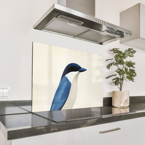 Salpicaderos de cocina - Ilustración - Azul - Pájaro