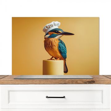 Salpicaderos de cocina - Martín pescador - Pilar - Gorro de cocinero - Pájaro