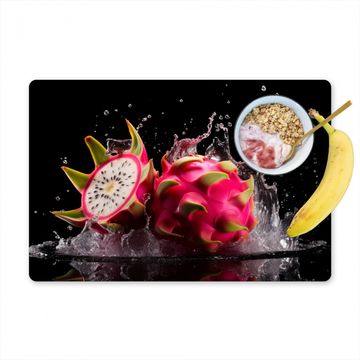 Salvamanteles - Fruta del dragón - Negra - Agua - Fruta - Fruta