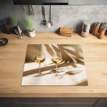 Protector de inducción - Vino - Copas de vino - Blanco
