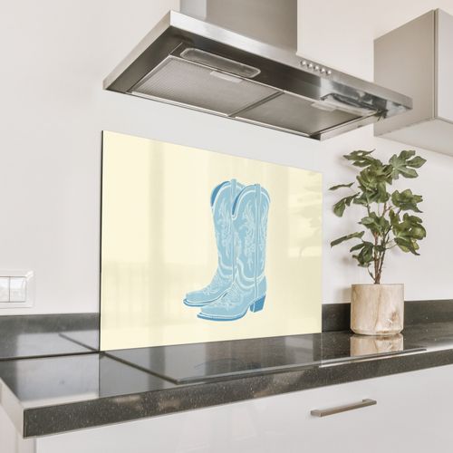 Salpicaderos de cocina - Ilustración - Botas vaqueras - Patrón