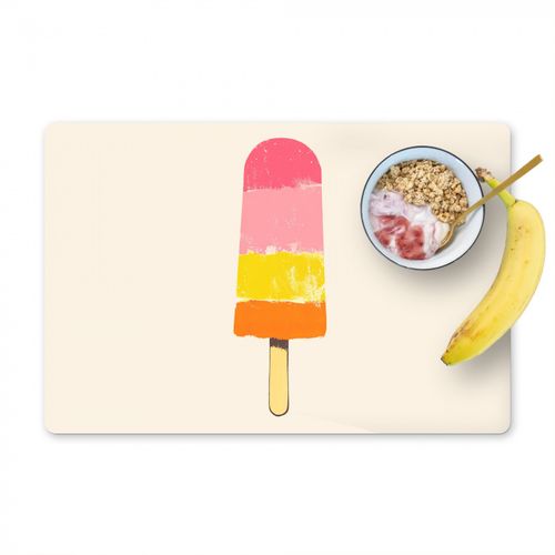 Salvamanteles - Helado de agua - Retro - Stick - Rosa