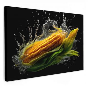 Lienzos decorativos - Maíz - Vegetal - Plantas - Negro - Agua