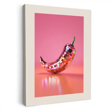 Lienzos decorativos - Disco - Pimienta - Rosa