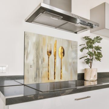 Salpicaderos de cocina - Pintura - Oro - Cubiertos