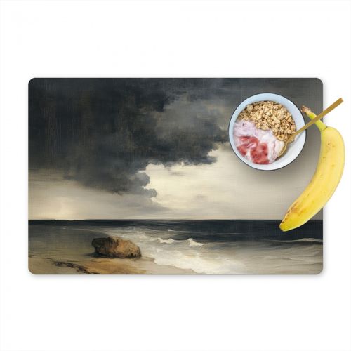 Salvamanteles - Costa - Olas - Roca - Tormenta