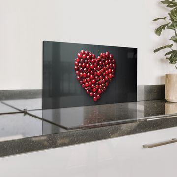 Salpicaderos de cocina - Cereza - Corazón - Rojo - Negro
