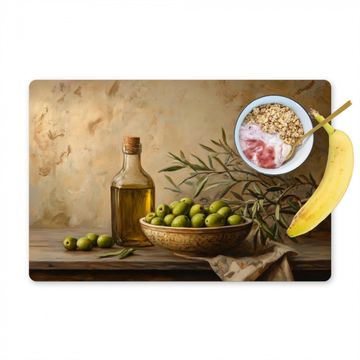 Salvamanteles - Aceitunas - Naturaleza muerta - Vintage