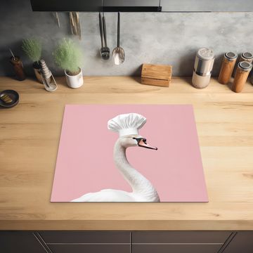 Protector de inducción - Cisne - Gorro de cocinero - Hermoso - Clásico