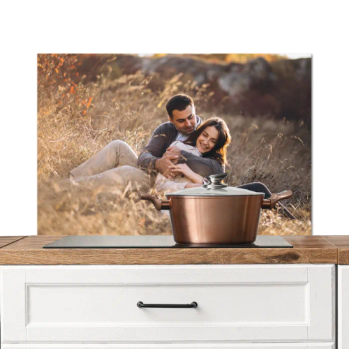 Protector contra salpicaduras con foto personalizada