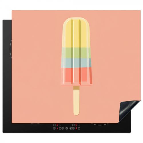Protector de placa de induccion - Helado de agua - Tonos pastel - Minimalista