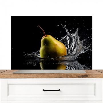 Salpicaderos de cocina - Pera - Fruta - Agua - Negro