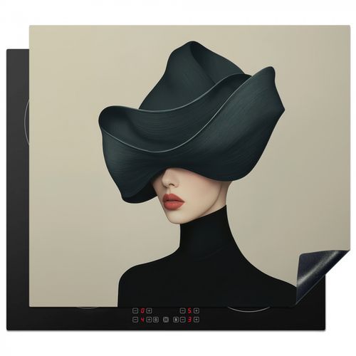 Protector de placa de induccion - Mujer - Verde - Sombrero