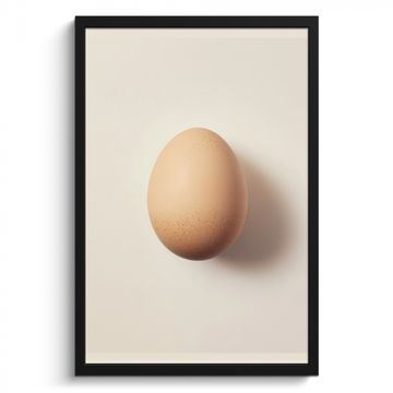 Cuadros enmarcados - Huevo - Beige - Oval - Oval