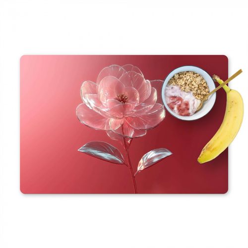 Salvamanteles - Ornamentado - Flor - Rosa - Gafas