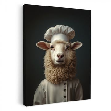 Lienzos decorativos - Oveja - Lana - Cocinero