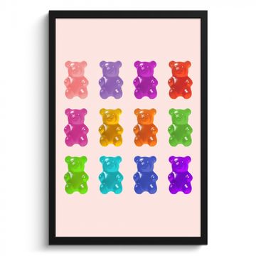 Cuadros enmarcados - Oso - Colorido - Caramelo