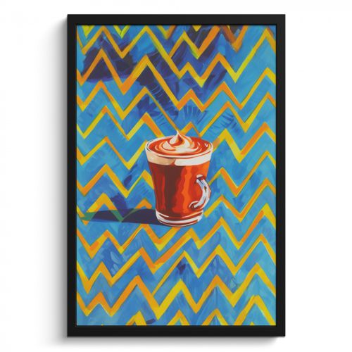Cuadros enmarcados - Taza - Café - Zigzag - Nata montada