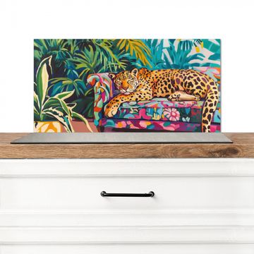 Salpicaderos de cocina - Leopardo - Colorido - Tropical